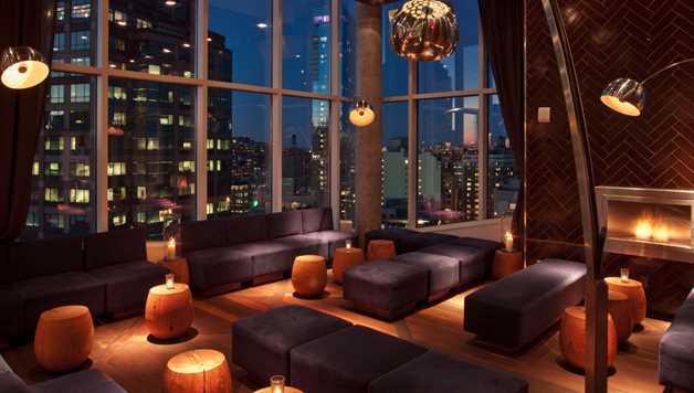 Rooftop new york hiver