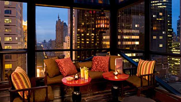 Rooftop pour l'hiver à new York