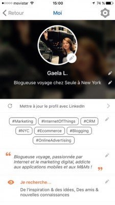 Shapr application mobile